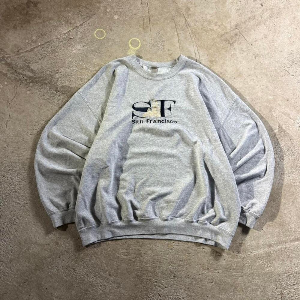 Boxy Grey SF San Francisco Sweatshirt
